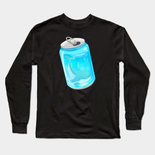 Whale in Can Long Sleeve T-Shirt